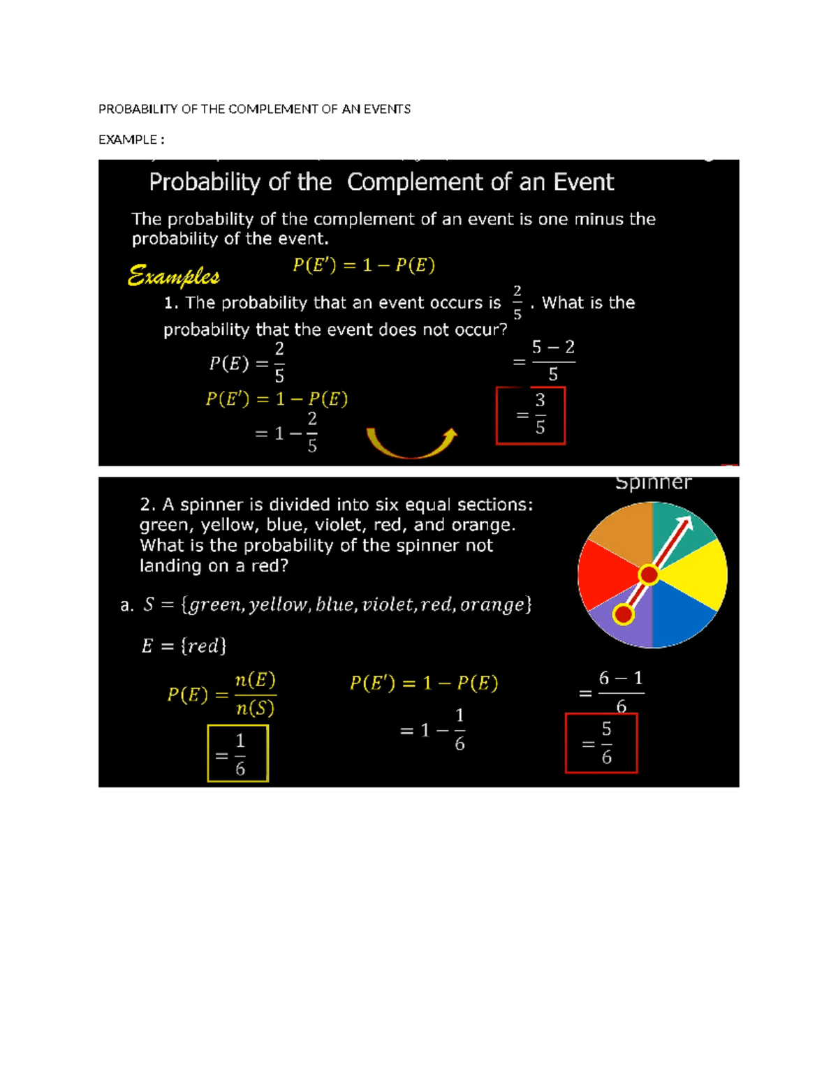 Sana tama - doc - Computer Programming 1 - PROBABILITY OF THE ...