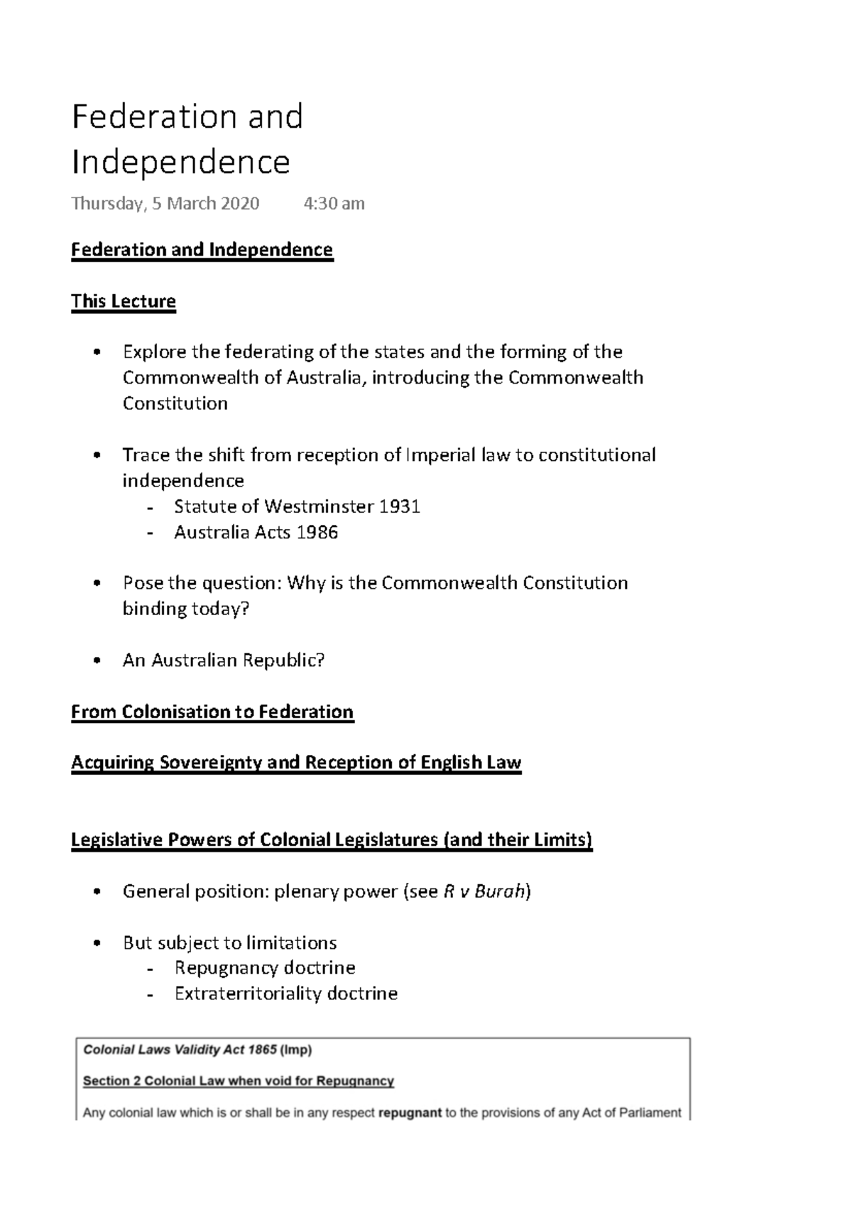 Federation and Independence 2 - Federation and Independence This ...