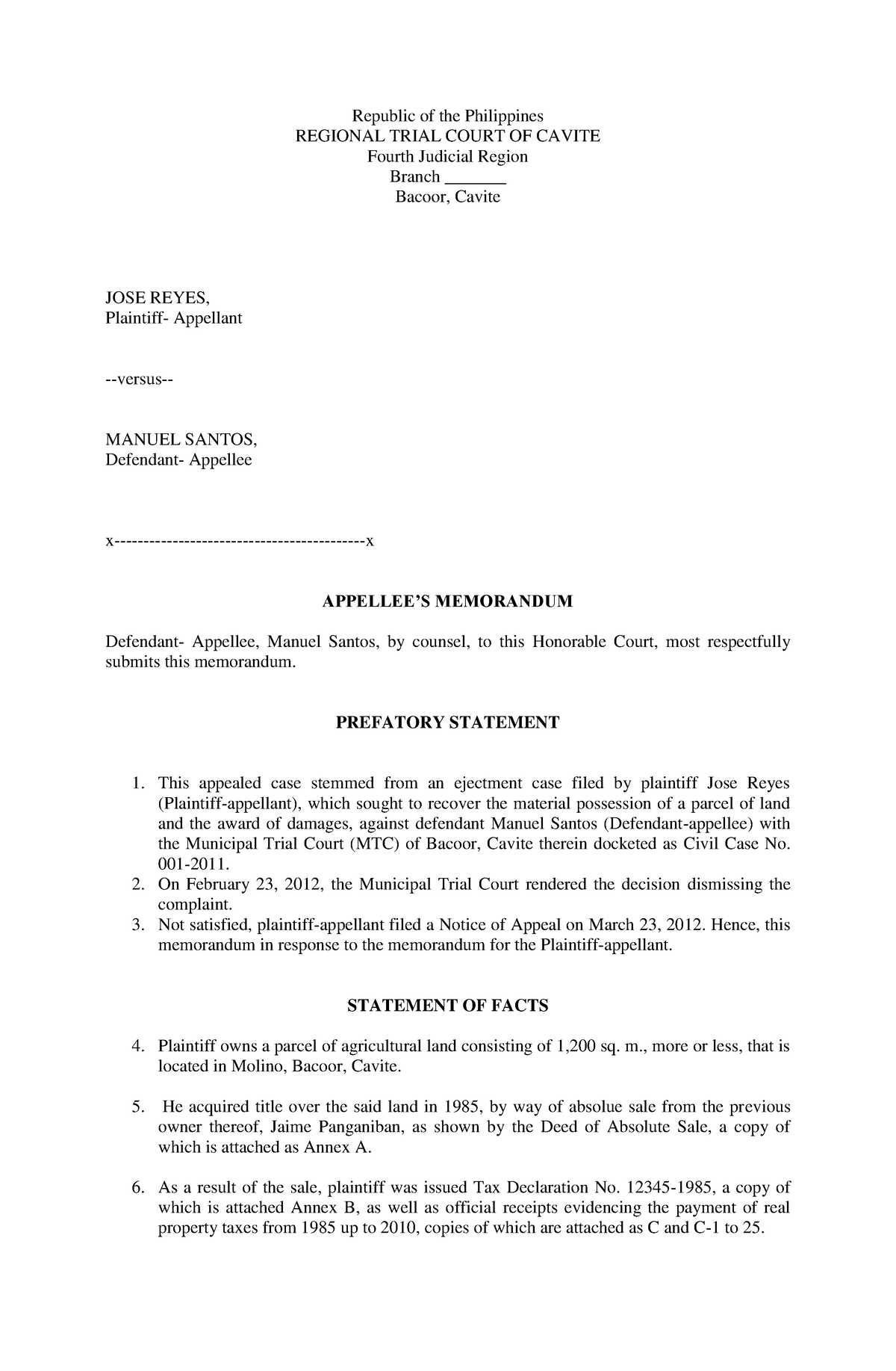 Kupdf - edgh - Republic of the Philippines REGIONAL TRIAL COURT OF ...