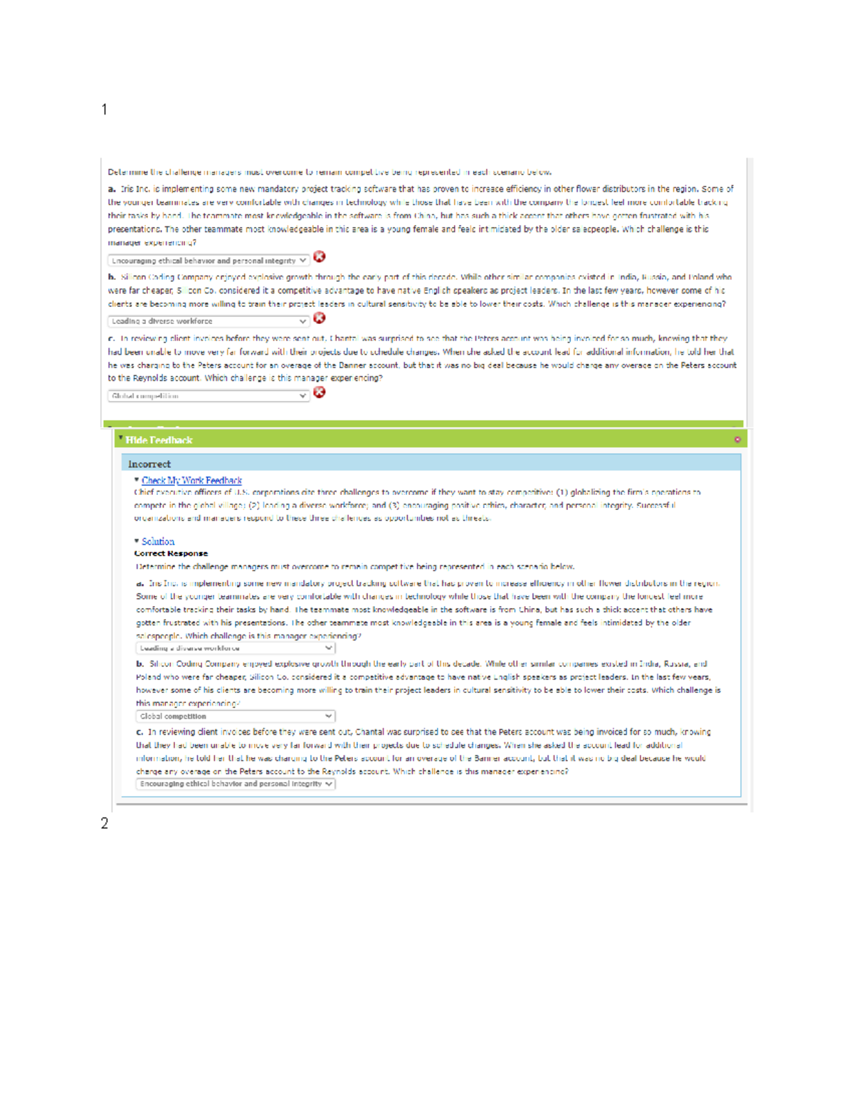 cengage chapter 2 homework answers