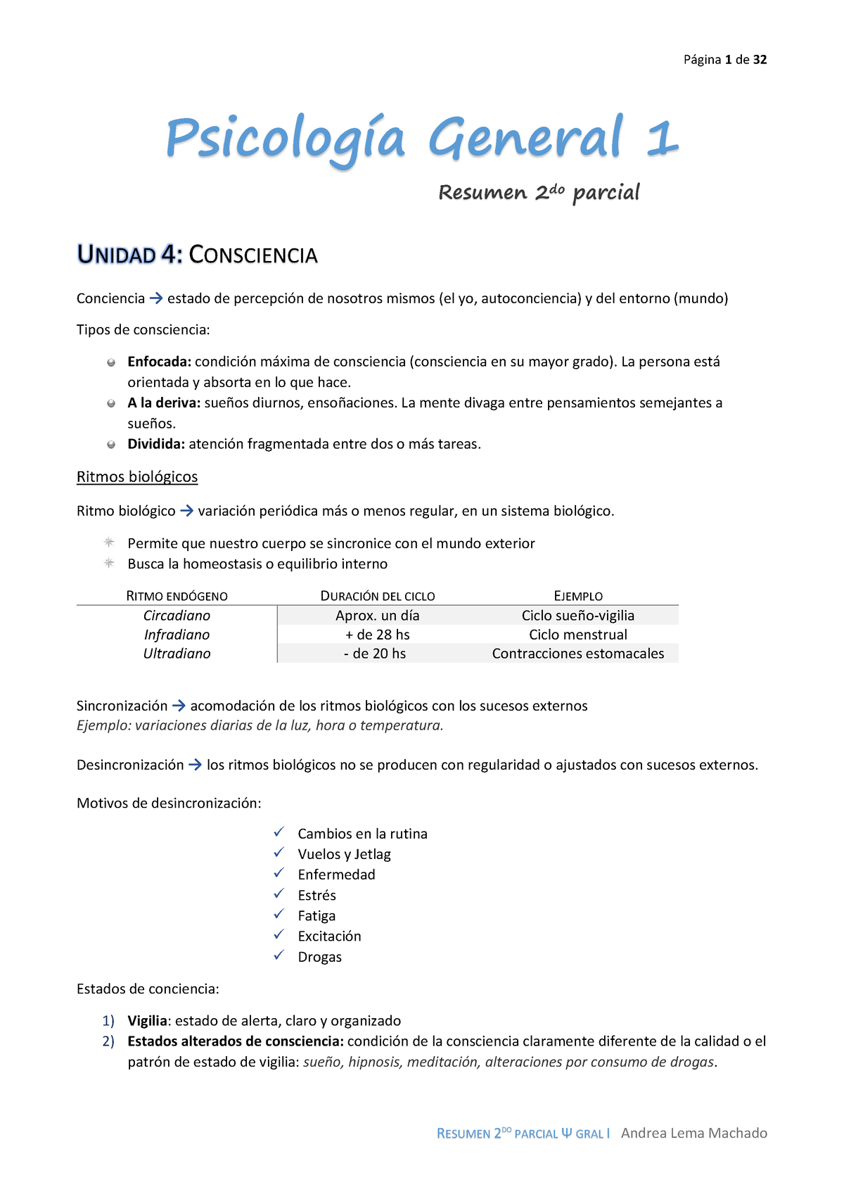 PG1 - Resumen 2do Parcial - Psicología General 1 Resumen 2do Parcial ...