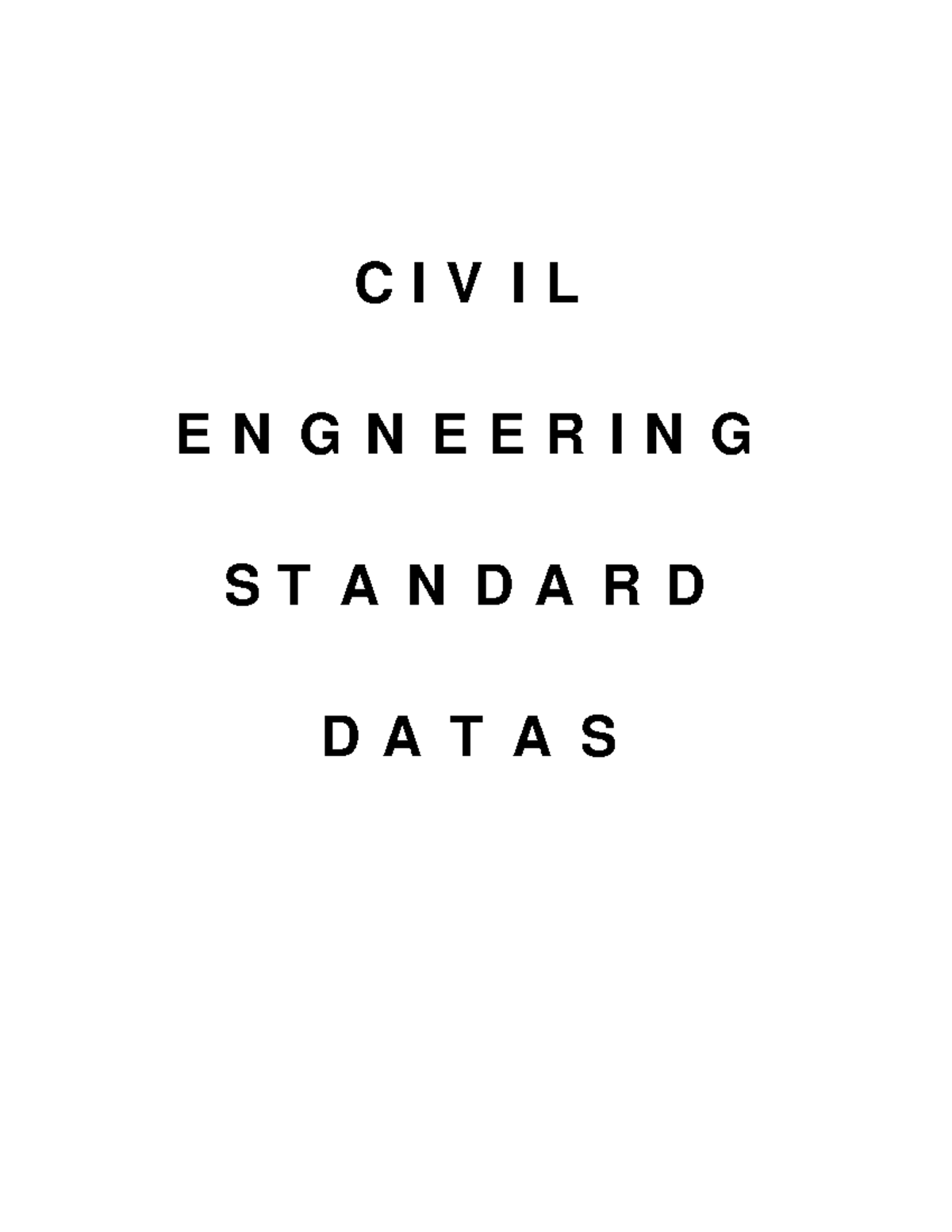 Civil Engineering Databook 1710810546 - CIVIL ENGNEERING STANDARD DATAS ...