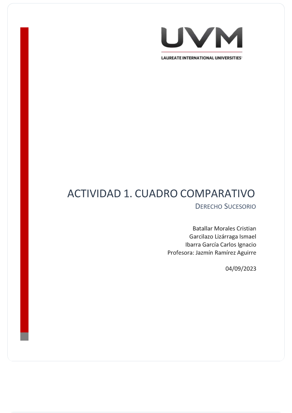 A1 EQ1 - ............ - ACTIVIDAD 1. CUADRO COMPARATIVO DERECHO ...