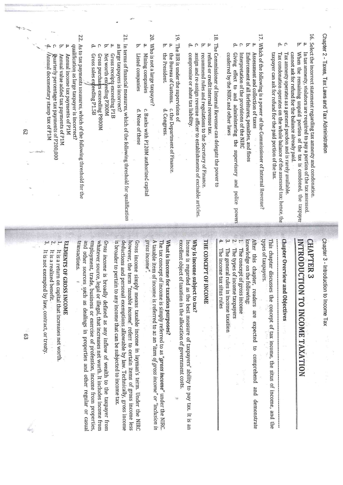 Chapter 3. Introduction To Income Taxation - BS Accountancy - Studocu