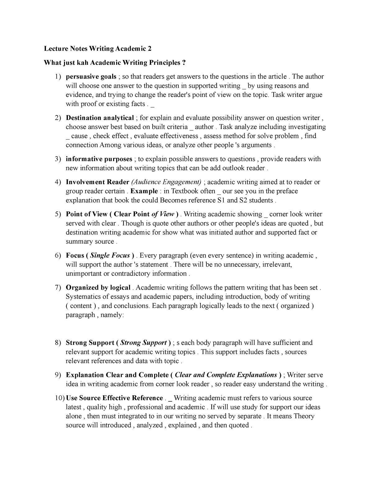 Lecture Notes Writing Academic 2 eng vers - Lecture Notes Writing ...