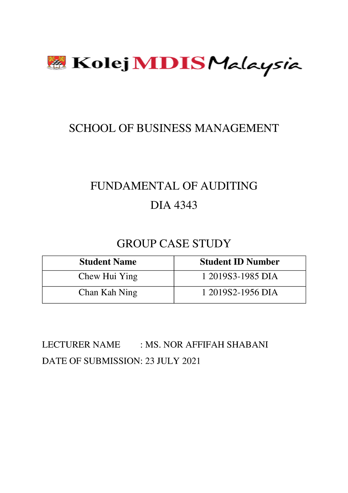 group management case study