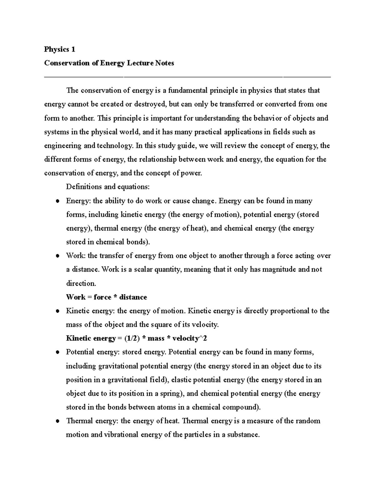 physics-1-chapter-3-lecture-notes-conservation-of-energy-physics-1