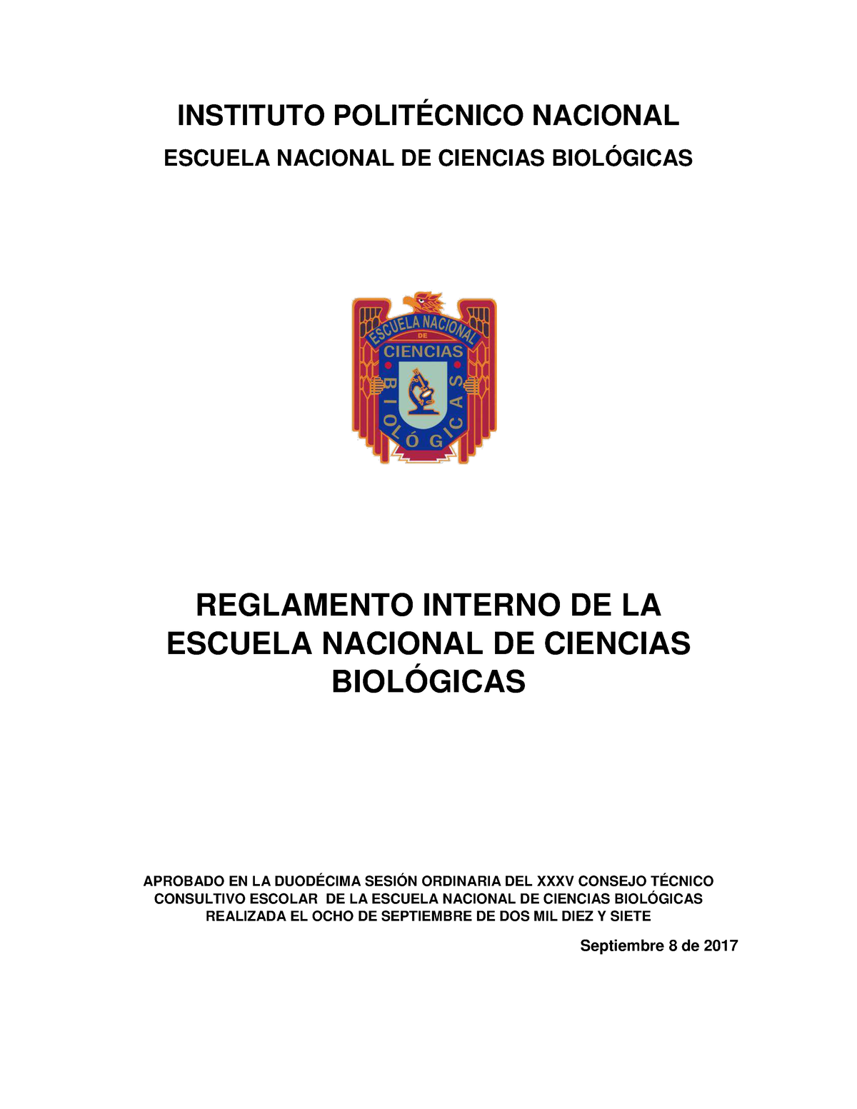 Reglamento-interno - Dkdkdkdk - INSTITUTO POLITÉCNICO NACIONAL ESCUELA ...