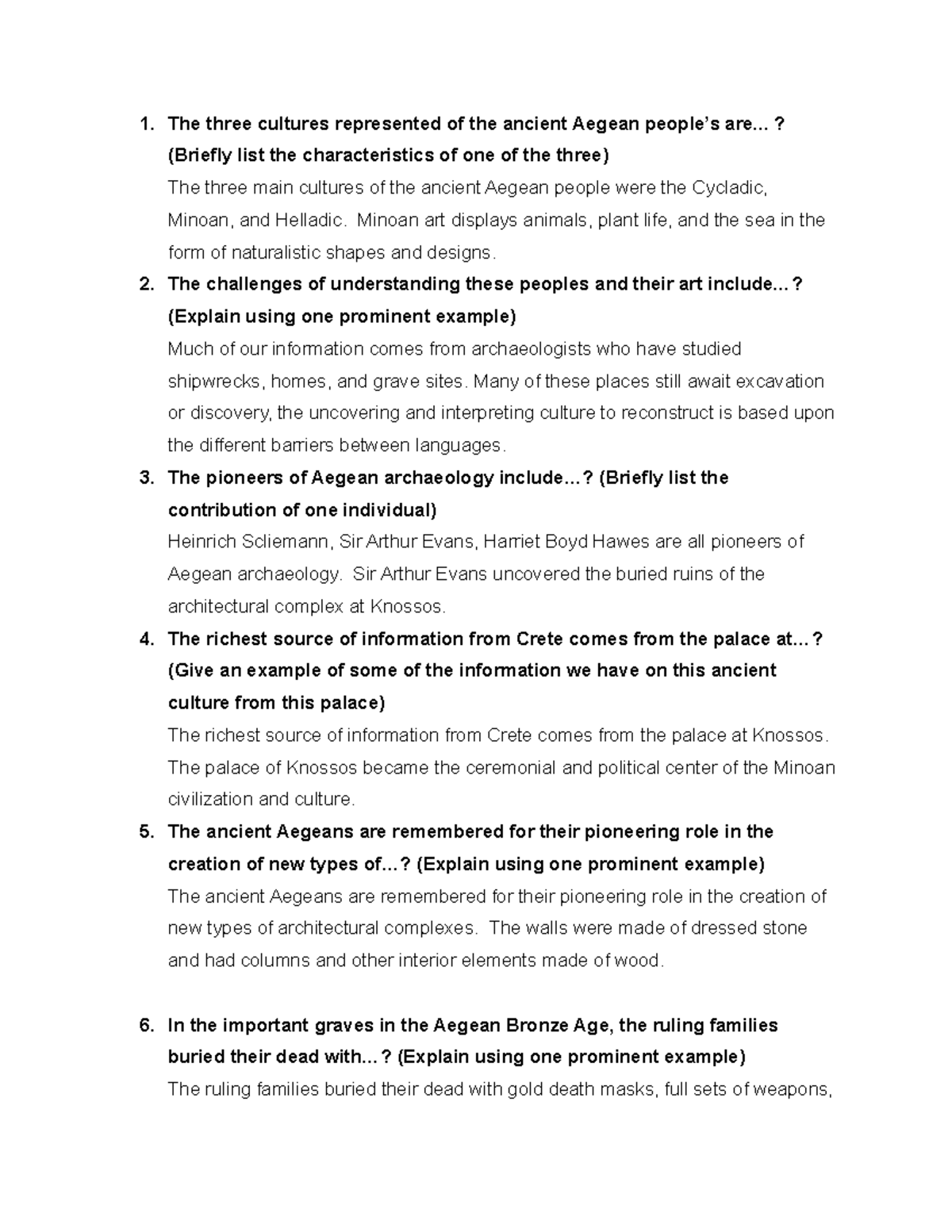 Art History quiz questions and answers 1. The three cultures