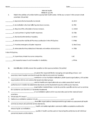 Pharmacy review 2022 biochemistry by sbm slides - PHARMACY REVIEW ...