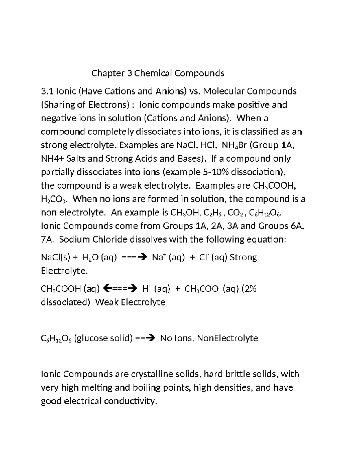 CH111CH3Notes (1) - Tagged 2 - Chapter 3 Chemical Compounds 3 Ionic ...