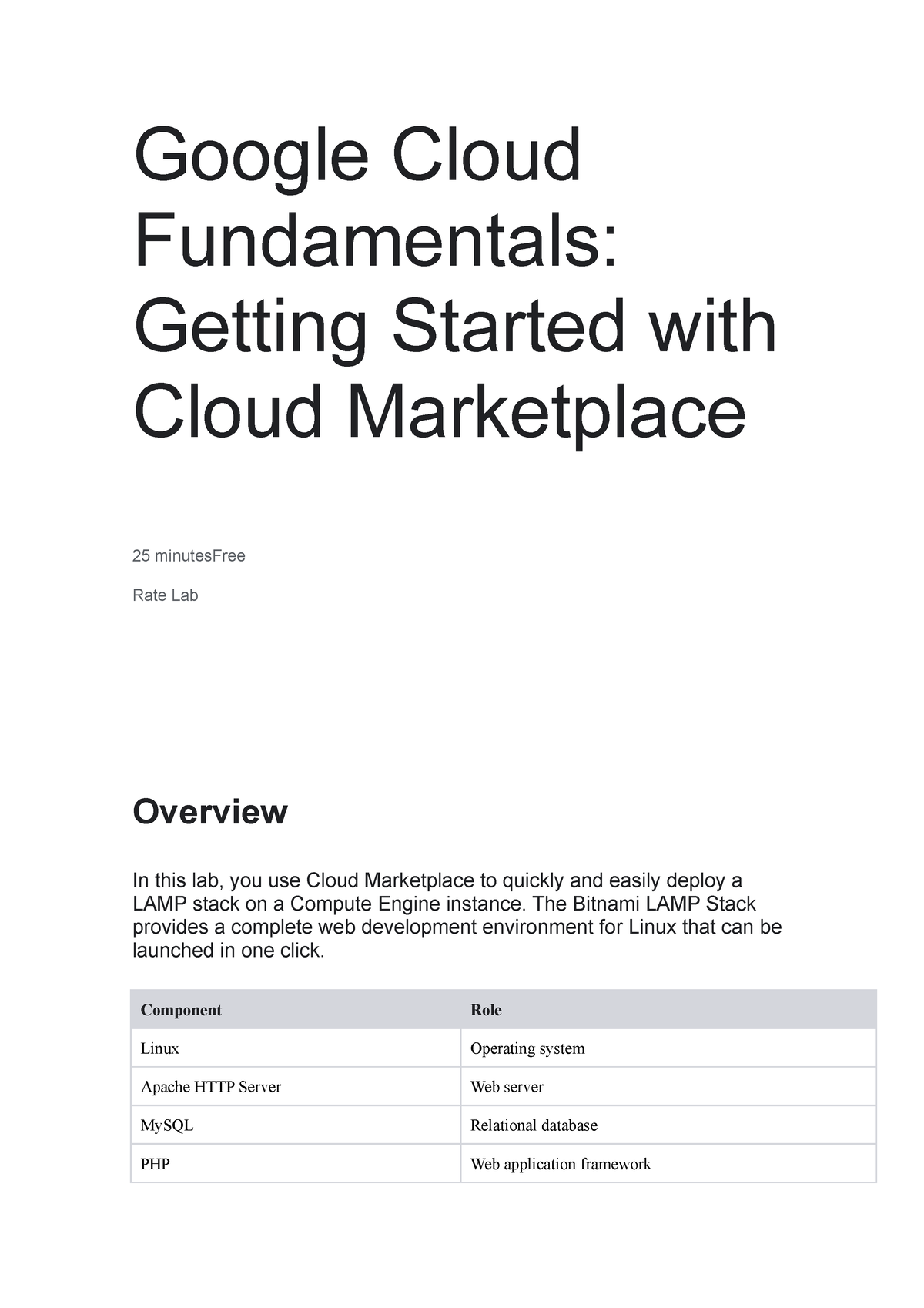 01 Google Cloud Fundamentals - Google Cloud Fundamentals: Getting ...