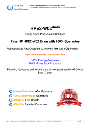 HPE2-W11 Deutsch Prüfungsfragen