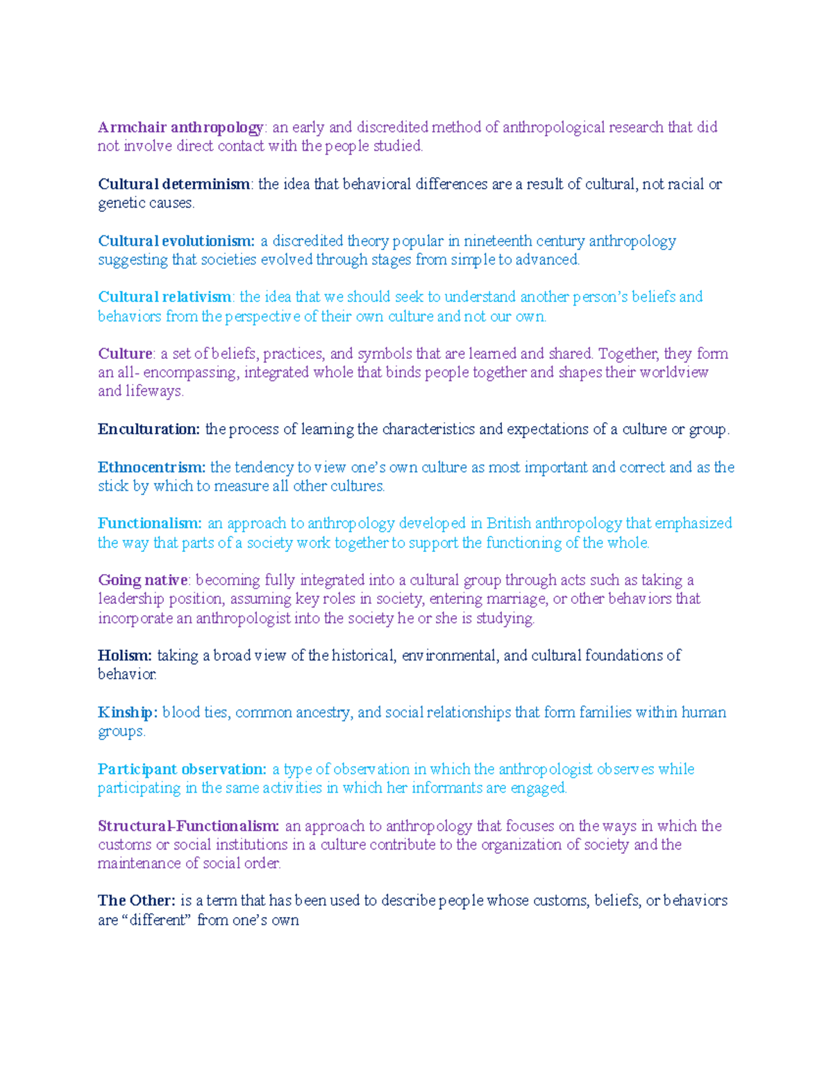 The culture concept Samuel Collins, Notes Armchair anthropology an early and discredited