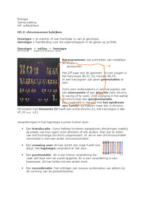 Biologie - Jaar: 4 - VWO - Studeersnel