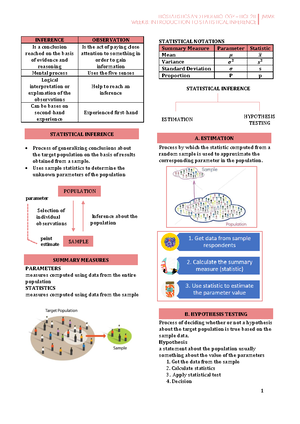 1 - Nature OF Biostatistics AND DATA Processing - TOPIC SUBTOPIC SUB ...