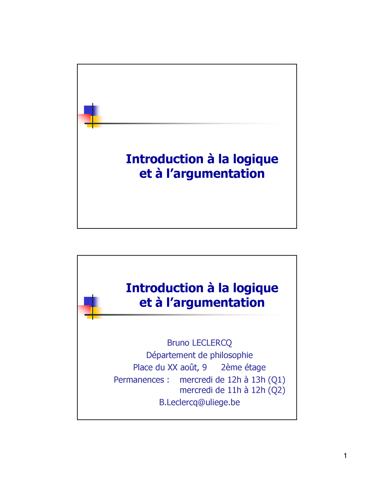 Logique Et Argumentation Introduction à La Logique Et à Largumentation Introduction à La 6200