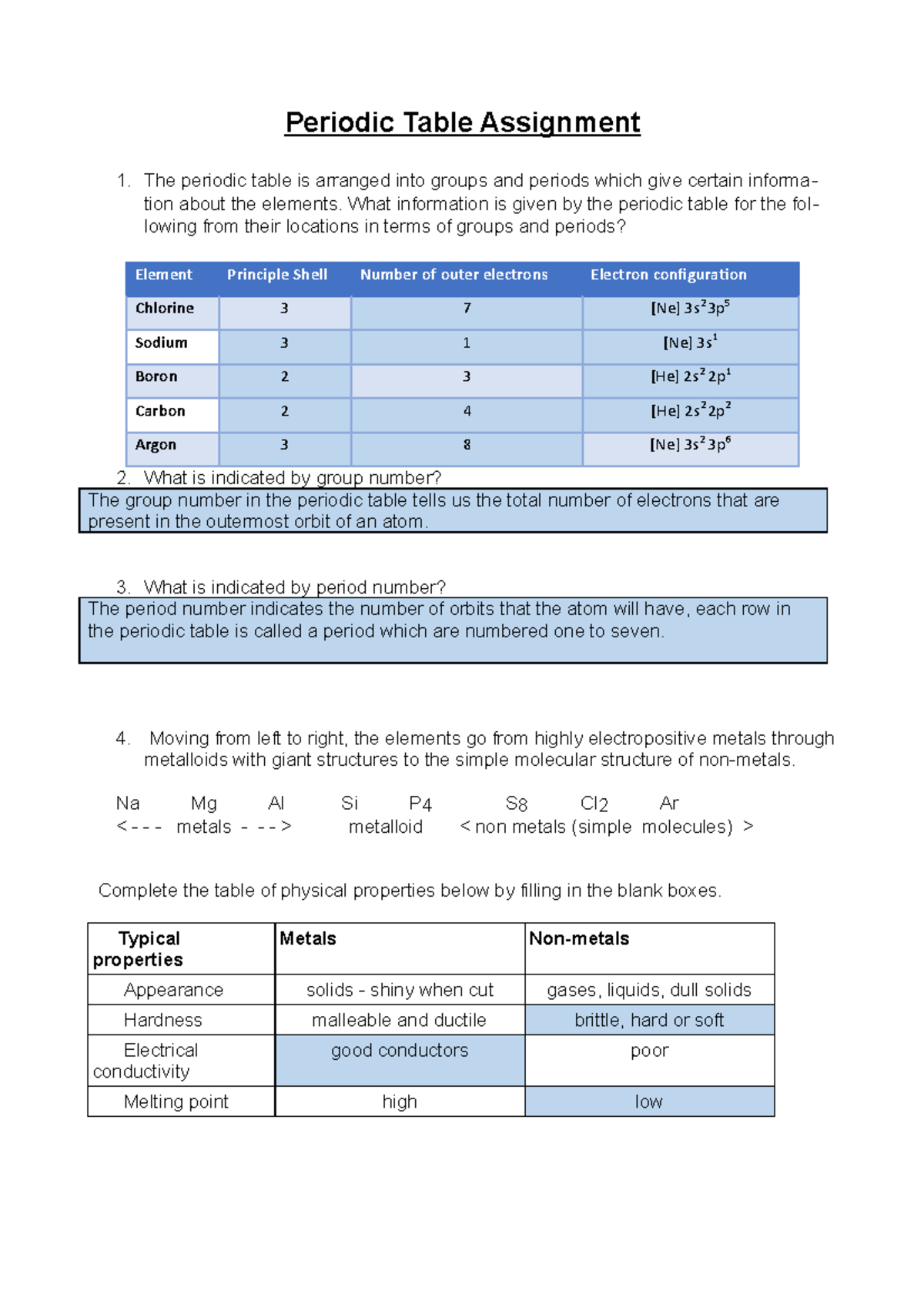 snc1d periodic table assignment