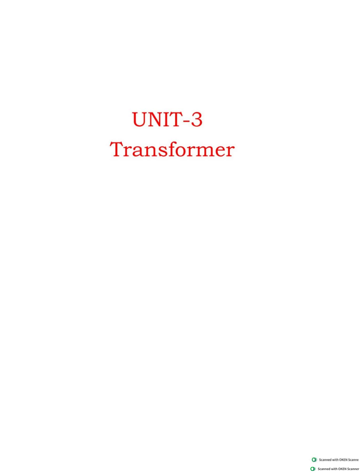 Ideal Transformer - Electrical engineering - Studocu