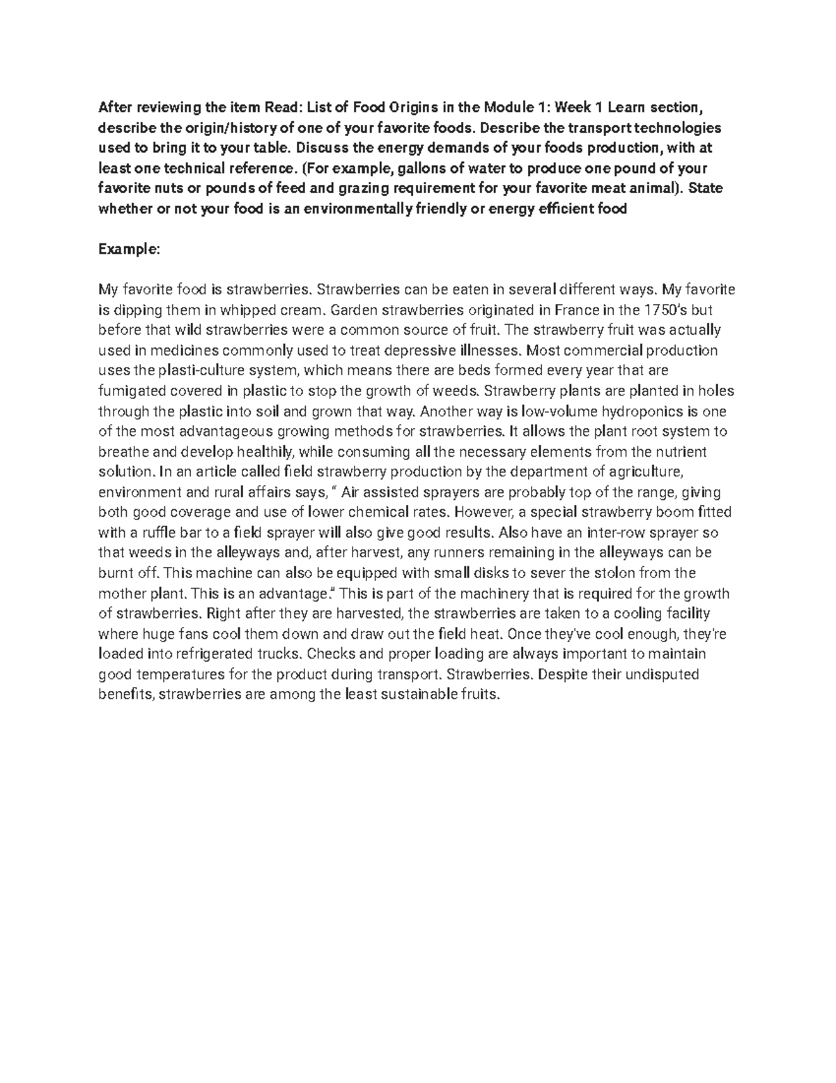 DB Where do my Favorite Foods Originate After reviewing the item Read