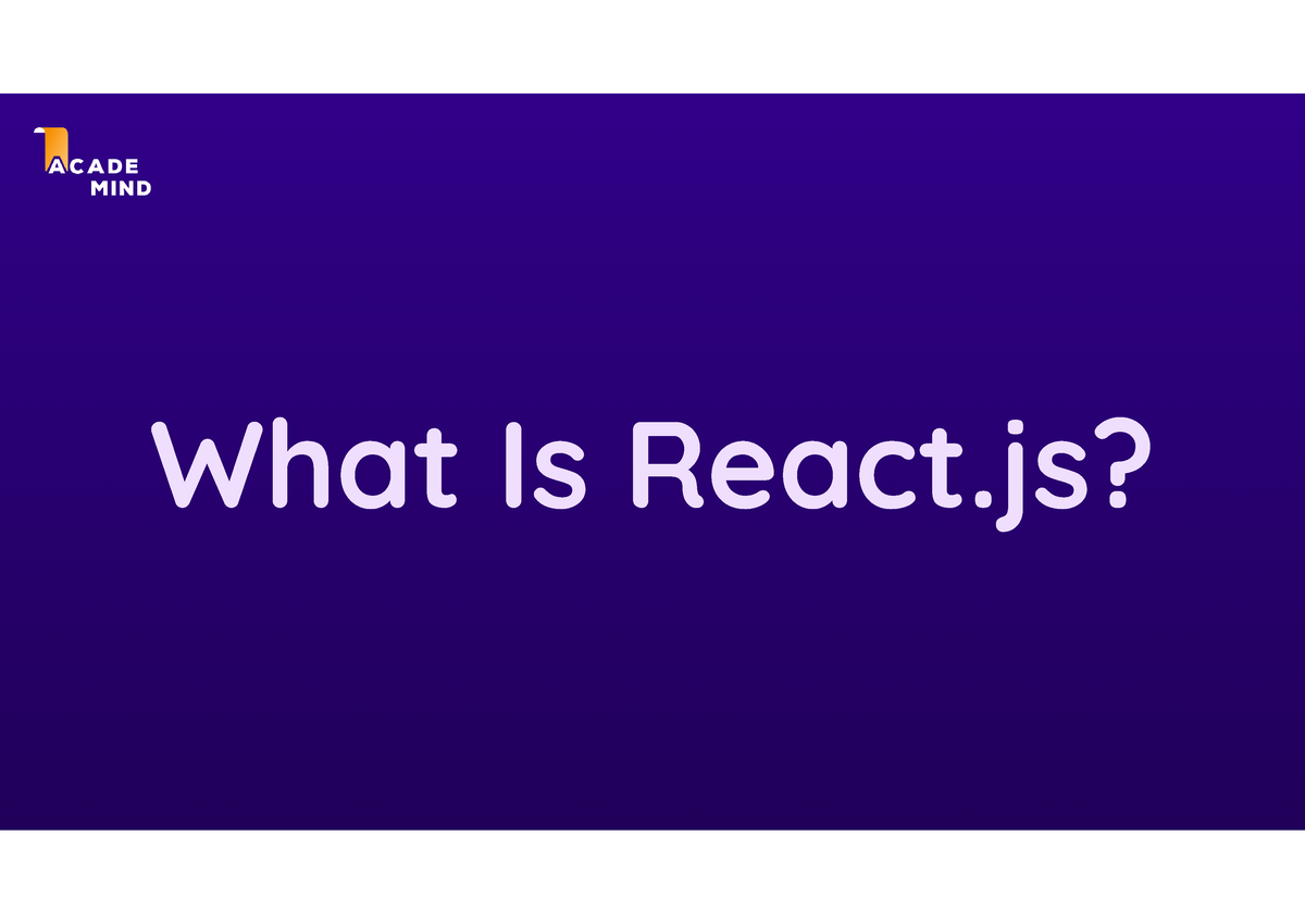 Reactcrashcourse gggg What Is React? Creating New React Project