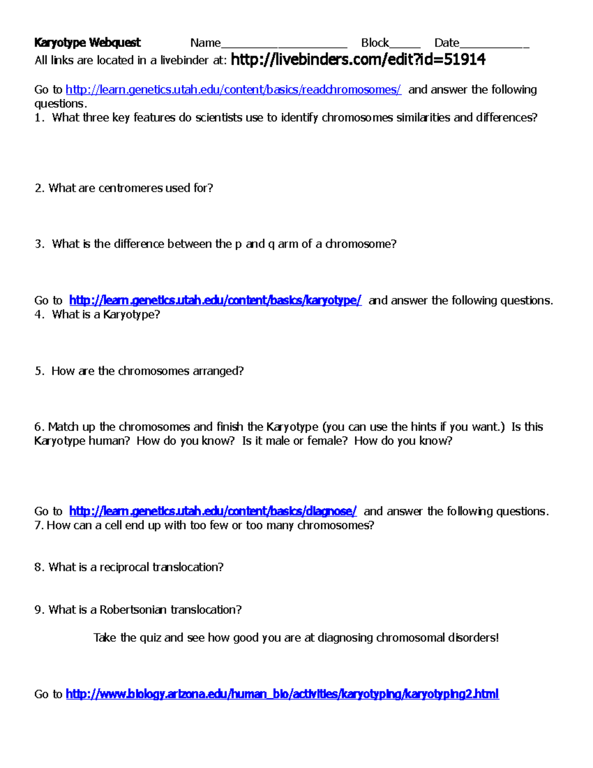 Karyotype Webquest - ,dsnk jb knn hd . nsah . ask hb kao . nl For Periodic Table Webquest Worksheet Answers