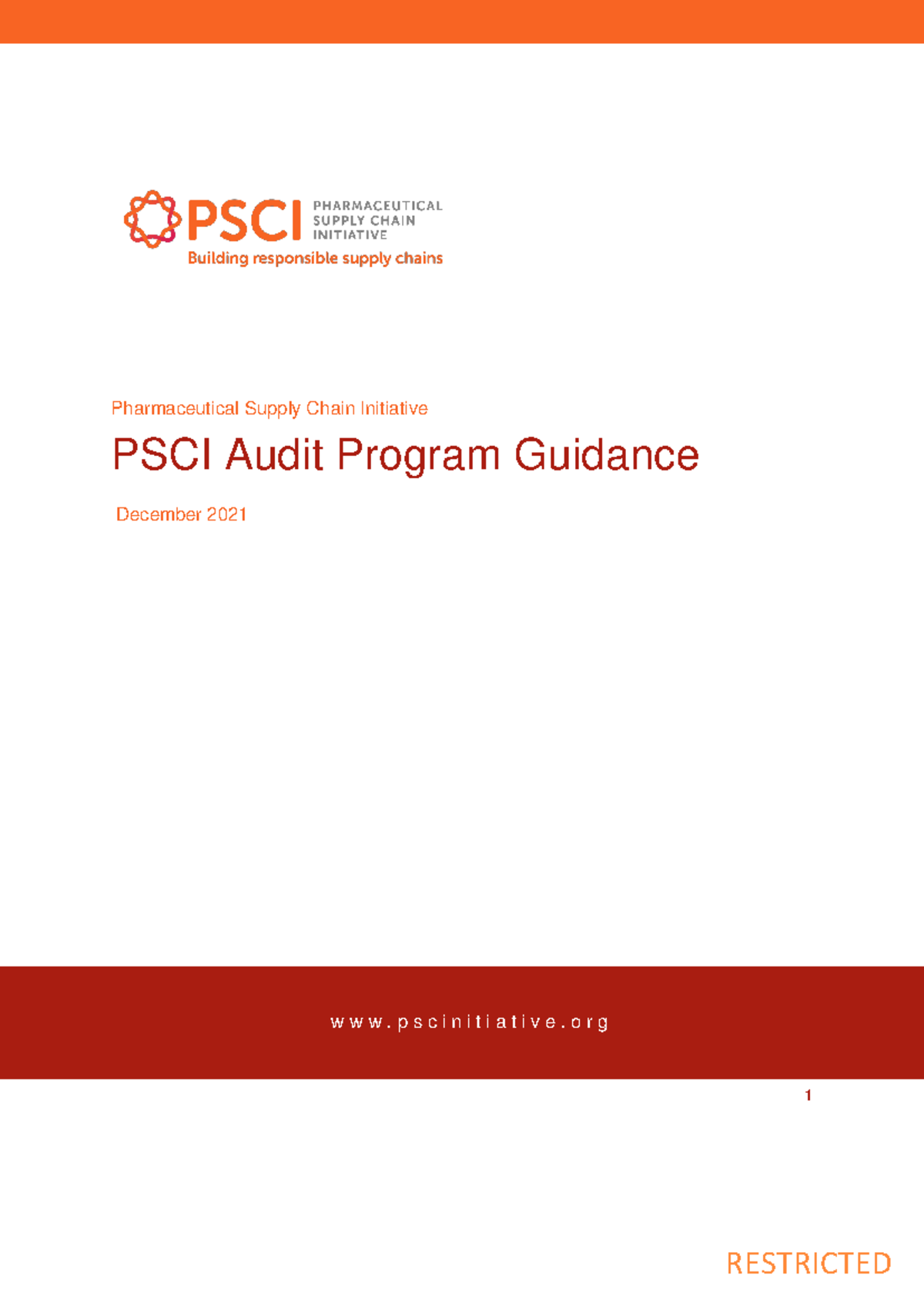 Audit Guidance For PSCI Audits - Pharmaceutical Supply Chain Initiative ...