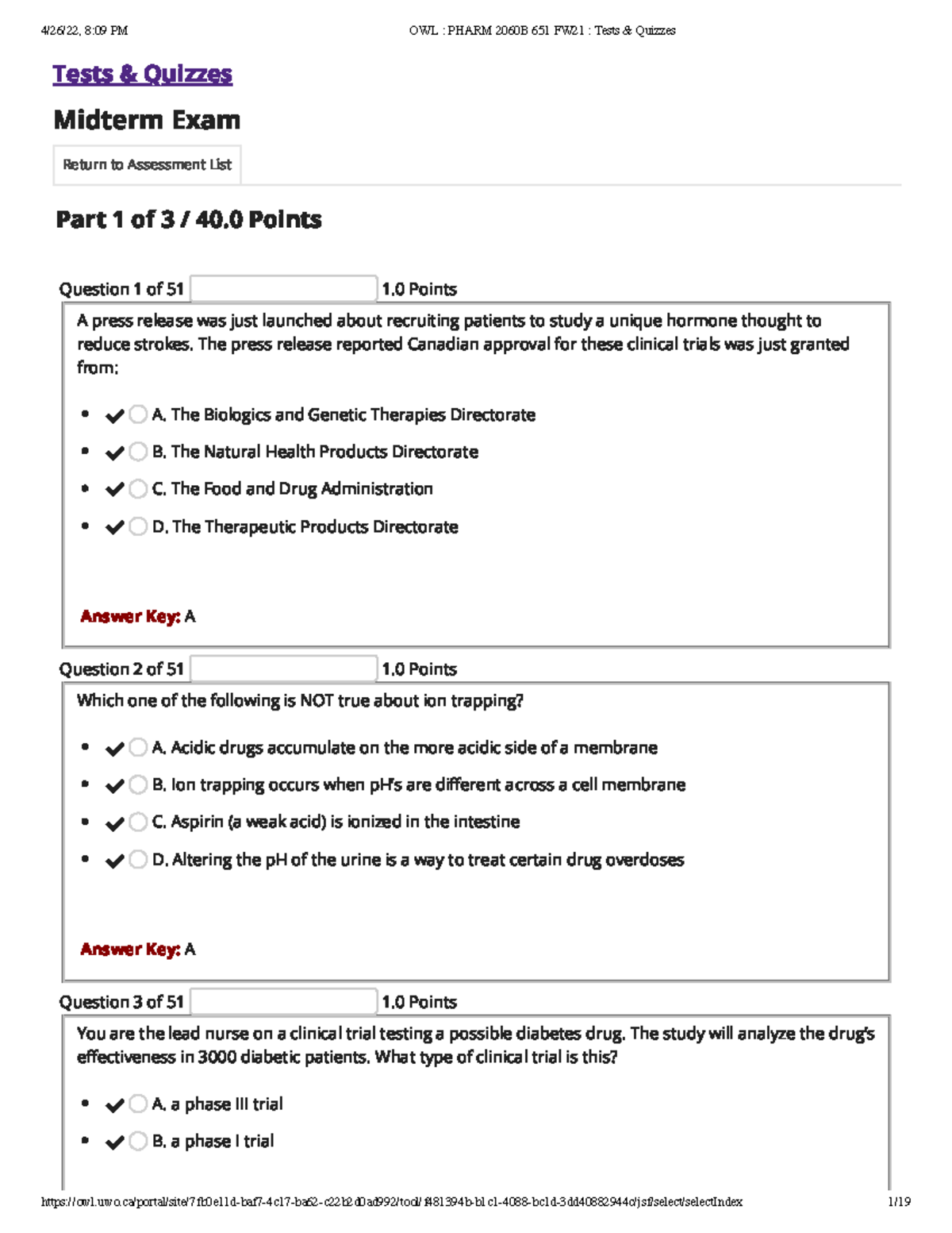 Midterm - Tests & Quizzes Midterm Exam Return To Assessment List Part 1 ...