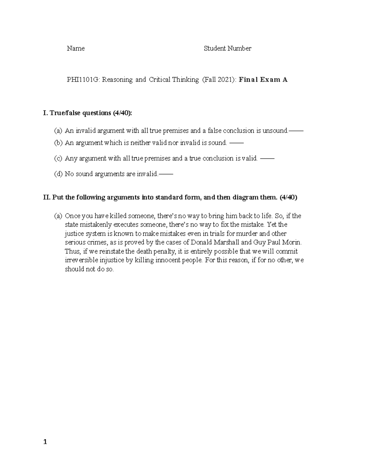 phi1101 reasoning and critical thinking