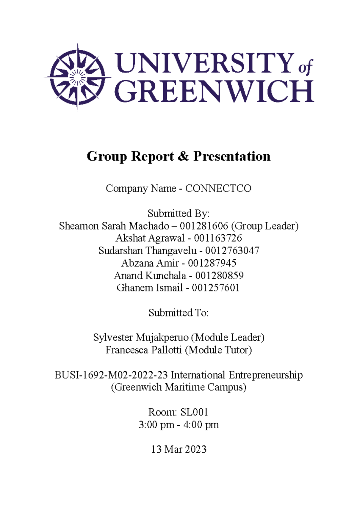 Group Report - hope it will help - Group Report & Presentation Company ...