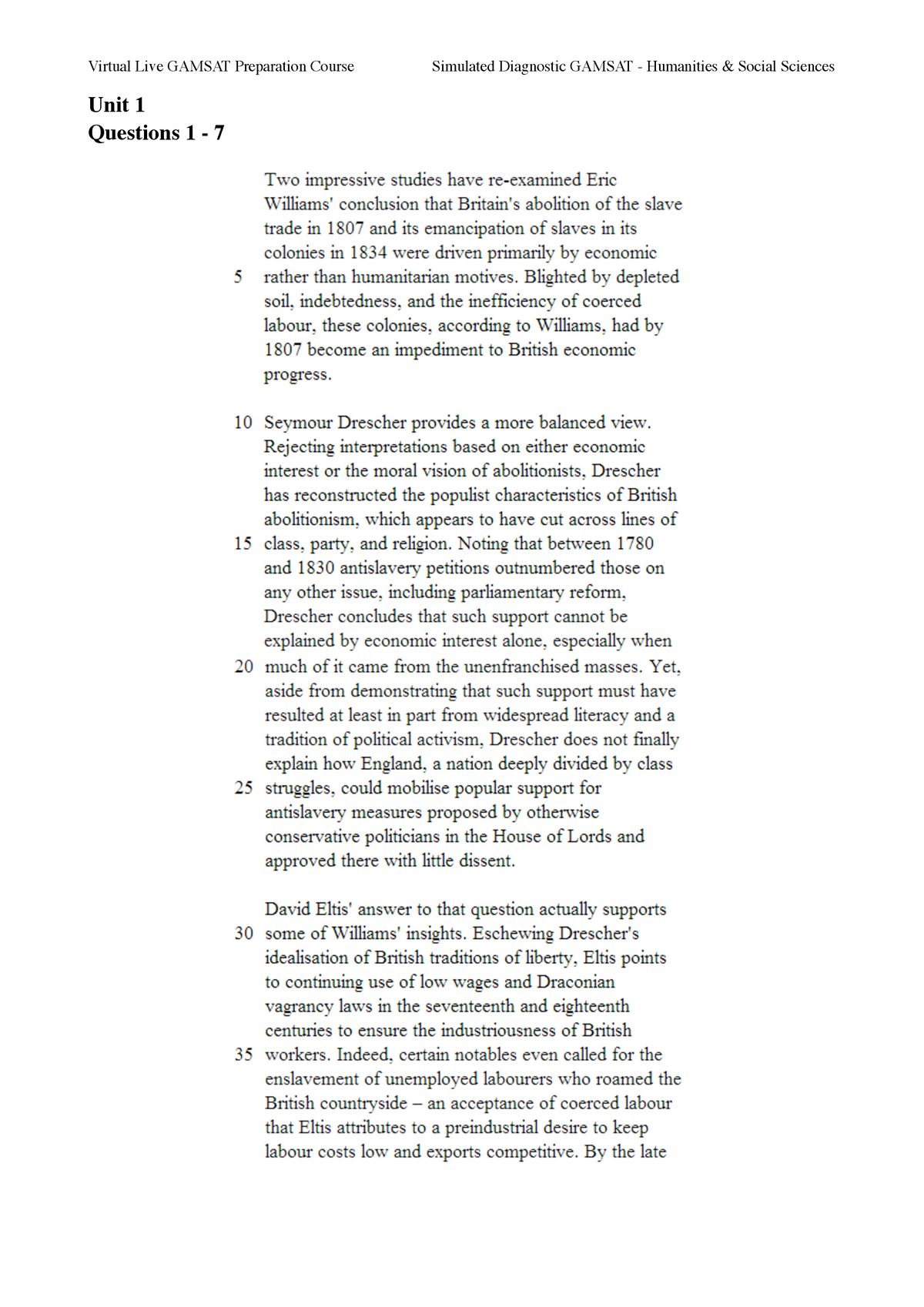 Med Prep Diagnostics Humanities Question 1 By Which Of The Following 