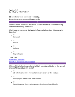 Milestone 1 - 18/19 that's 95% RETAKE 18 questions were answered ...