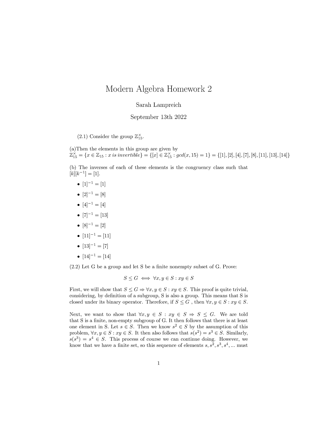 college algebra homework 2 2