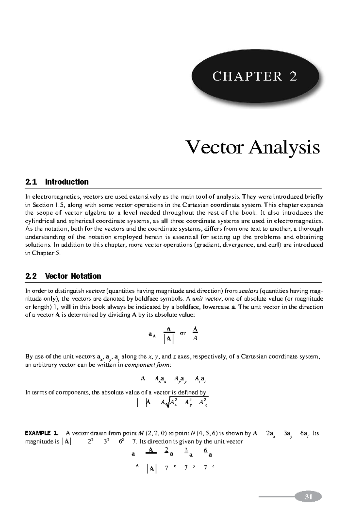Pdfcoffee - ERVEEVVEV - ####### x y z CHAP TE R 2 Vector Analysis 2 ...