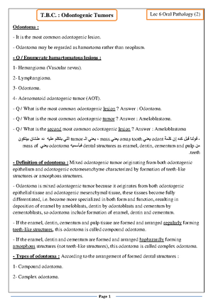 Lec+7+oral+pathology+ - Types of salivar y glands : 1- Major salivary ...