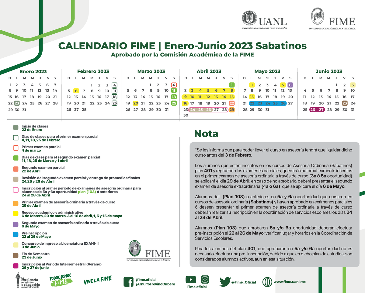 Calendario Sabatinos 2023 D L M M J V S D L M M J V S D L M M J V S D L M M J V S D L M M J V