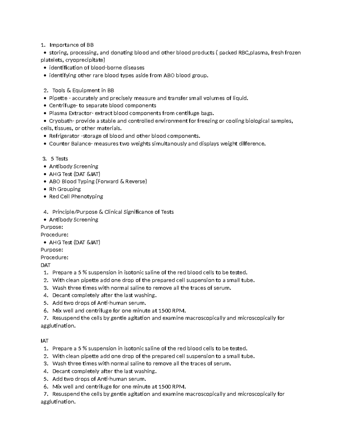 Bloodbank - blood bank - Importance of BB storing, processing, and ...