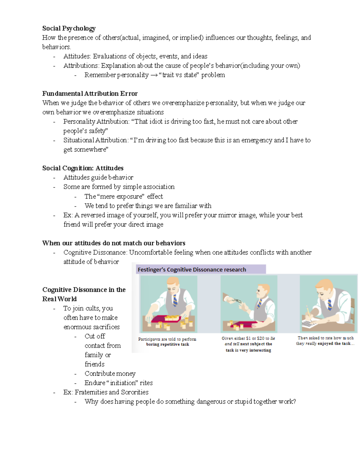 Psychology: Social Psychology - Social Psychology How the presence of ...