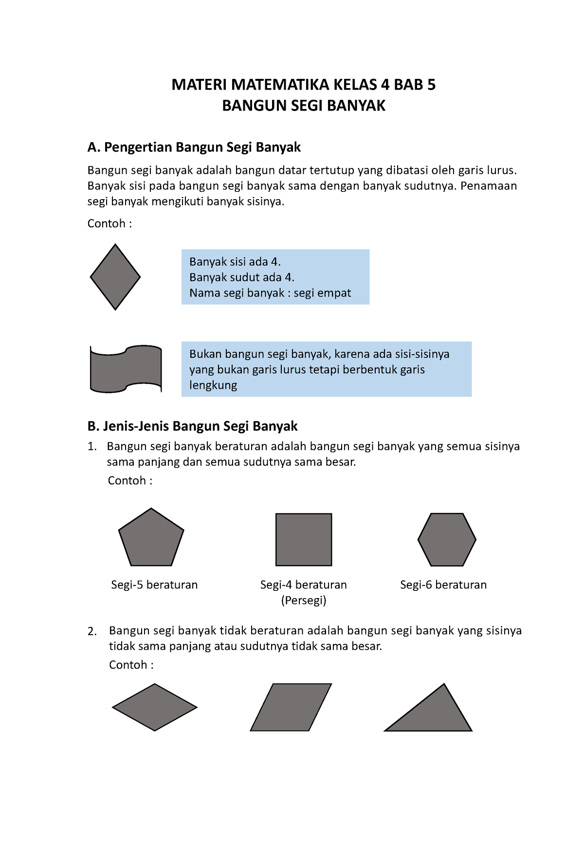 Materi Matematika Kelas 4 BAB 5 - MATERI MATEMATIKA KELAS 4 BAB 5 ...