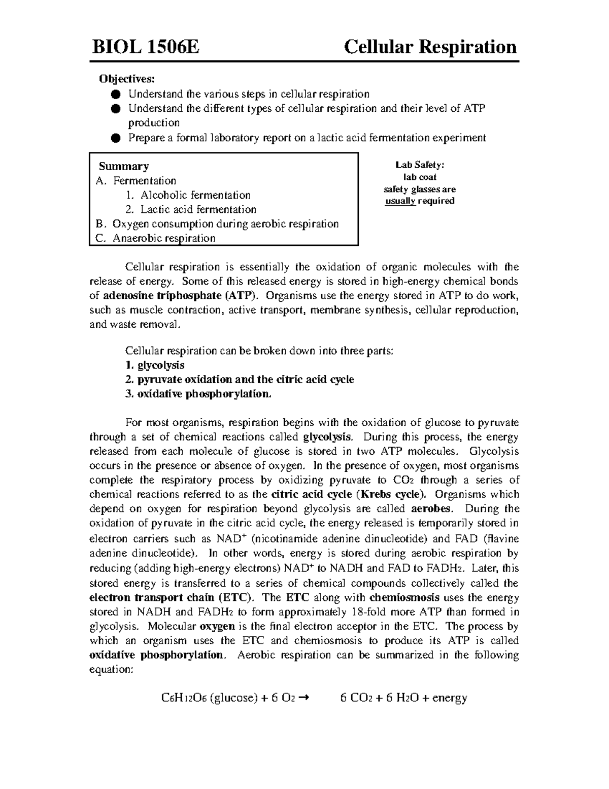 06-cellular-respiration-2020-objectives-understand-the-various