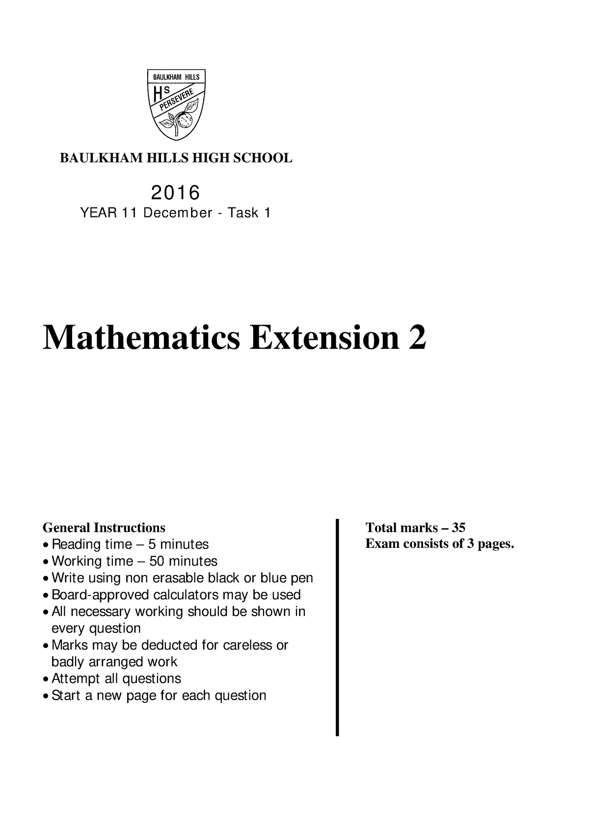 Baulkham Hills 2016 4U CT1 & Solutions - BAULKHAM HILLS HIGH SCHOOL ...