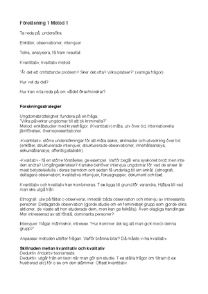 Seminarium 4 Stämplingsteorin Och Genusperspektiv - Seminarium 4 ...