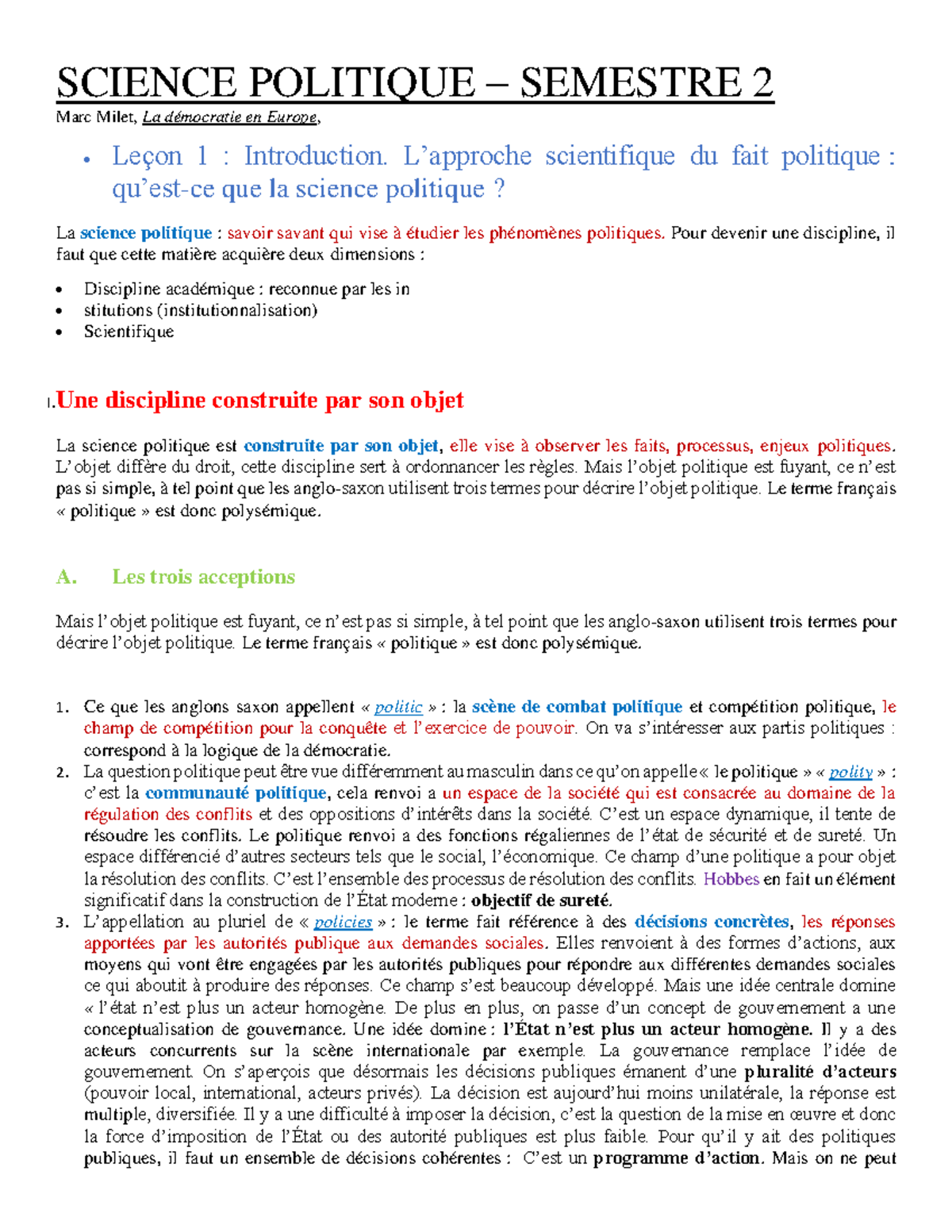 dissertation en science politique