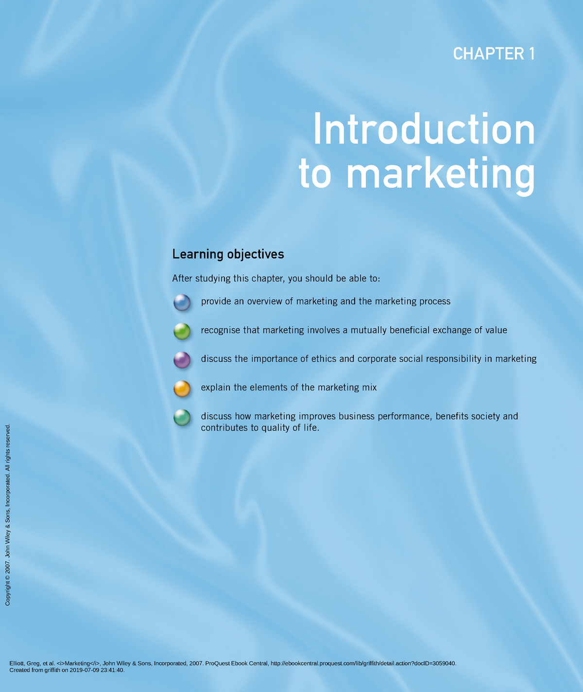 Introduction To Marketing - Studocu