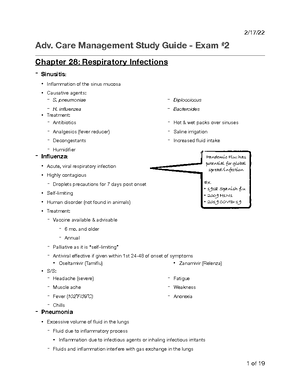 Exam 2 Review copy - Study guide for exam two. General guide!! - Exam 2 ...