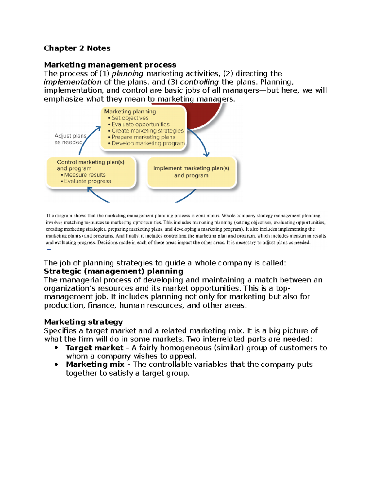 Principles Of Marketing Mkt 3301 Connect Ch 2 Notes Questions - Chapter ...