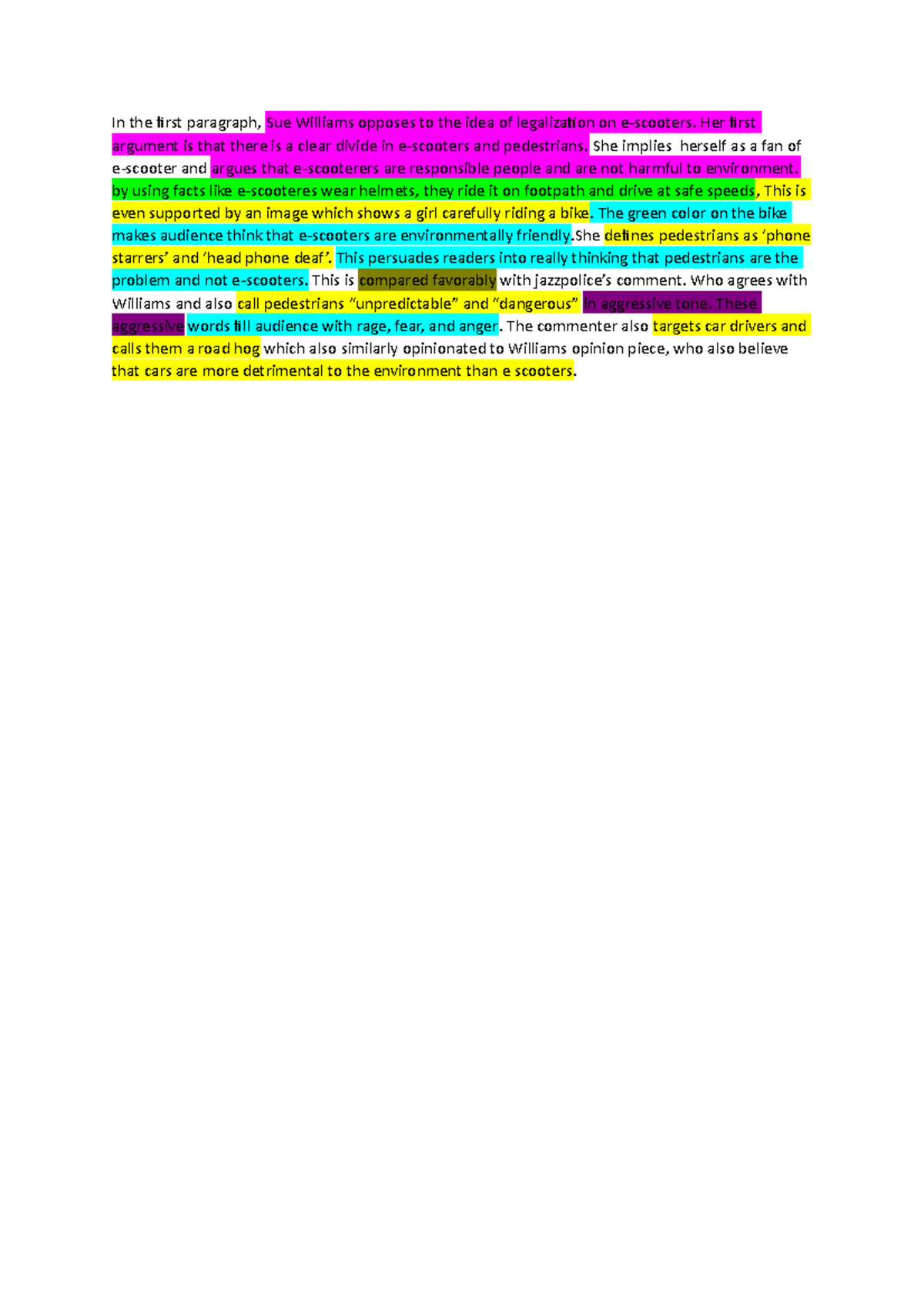 In the first paragraph - nothing to be said but nothing but idk lol ...