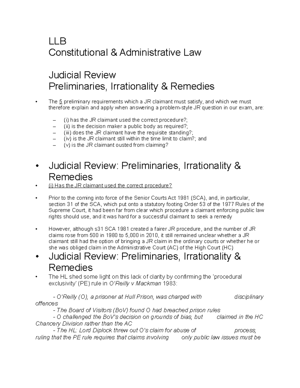 judicial-review-part-2-llb-constitutional-administrative-law