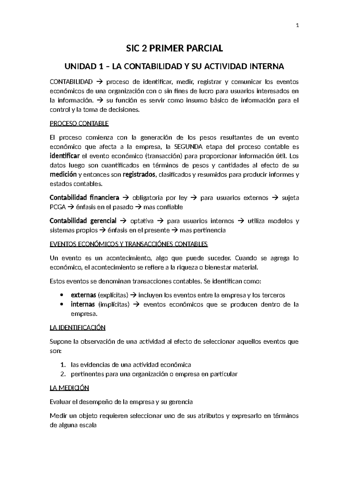 SIC 2 Primer Parcial - Resumen Contabilidad Intermedia II - SIC 2 ...