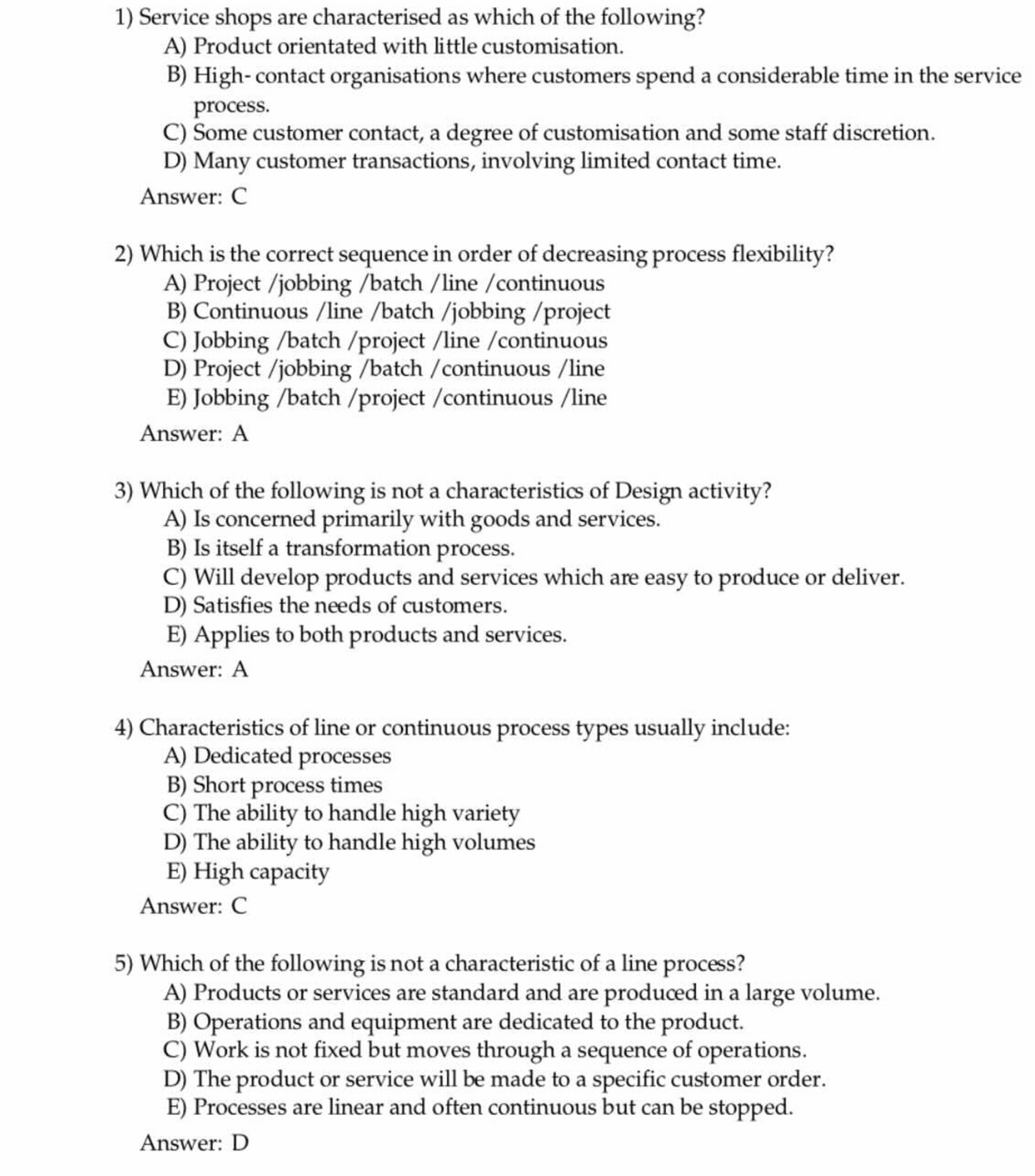 Chapter 3 - Operations Management - Studocu